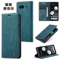 CaseMe Google Pixel 7 5G Classic PU Leather Folio Case Cover