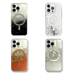 Shockproof Case IPhone 13 Clear Cover Sleek Pattern MagSafe Apple