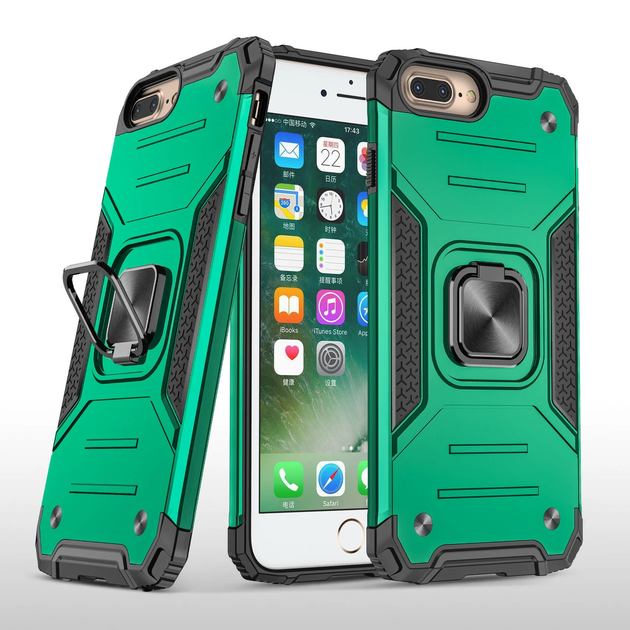 Shockproof IPhone 7+ 8+ Plus Heavy Duty Case Cover Tough Apple Ring 7 Shockproof IPhone 7+ 8+ Plus Heavy Duty Case Cover Tough Apple Ring - Image 7