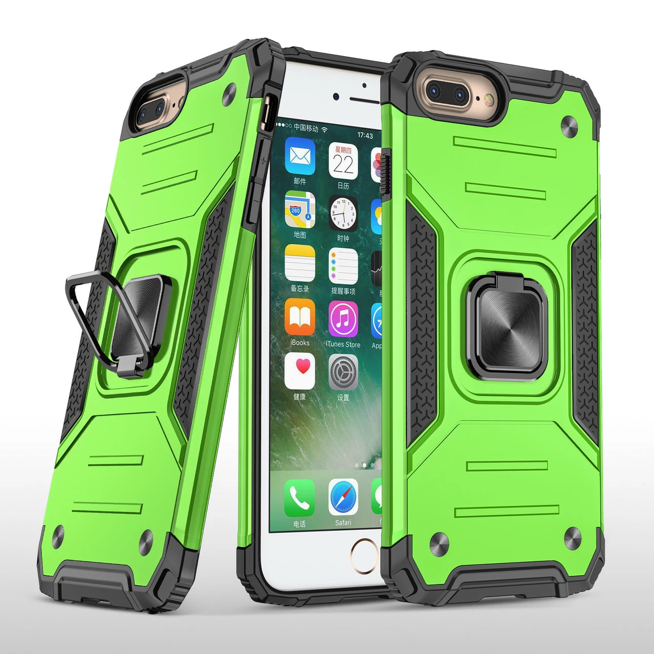 Shockproof IPhone 7+ 8+ Plus Heavy Duty Case Cover Tough Apple Ring 5 Shockproof IPhone 7+ 8+ Plus Heavy Duty Case Cover Tough Apple Ring - Image 5
