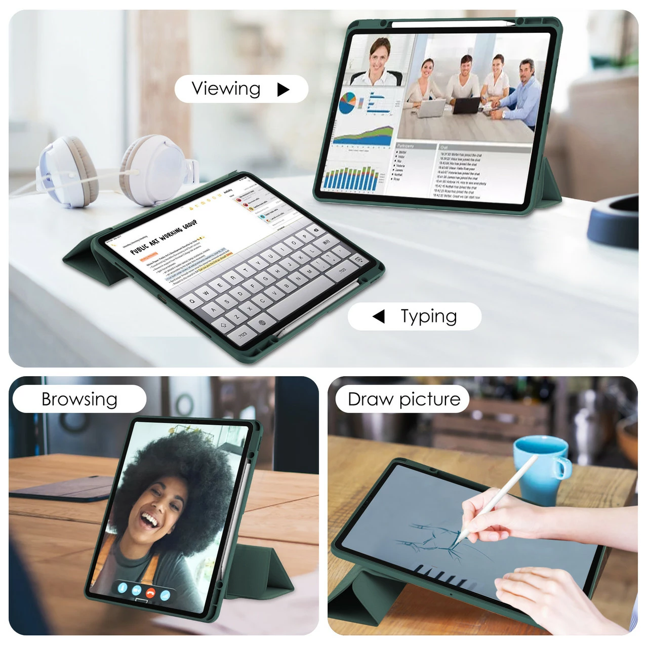 IPad Pro 12.9 (2020) 4th Gen 360 Rotate Case Cover Pencil Holder Apple 11 IPad Pro 12.9 (2020) 4th Gen 360 Rotate Case Cover Pencil Holder Apple - Image 11