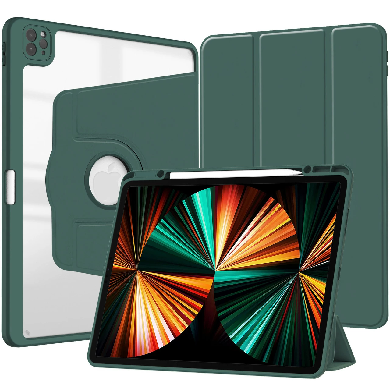 IPad Pro 12.9 (2020) 4th Gen 360 Rotate Case Cover Pencil Holder Apple 4 IPad Pro 12.9 (2020) 4th Gen 360 Rotate Case Cover Pencil Holder Apple - Image 4