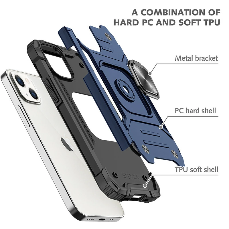 Shockproof IPhone 13 Heavy Duty Case Cover Tough Apple Ring Holder 11 Shockproof IPhone 13 Heavy Duty Case Cover Tough Apple Ring Holder - Image 11