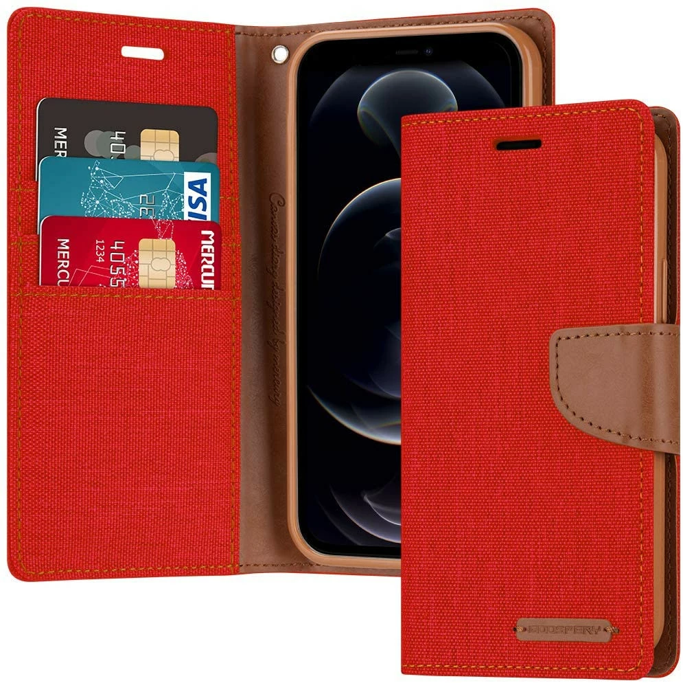 Goospery IPhone 7 Plus / 8 Plus Canvas Fabric Wallet Case Cover Apple 4 Goospery IPhone 7 Plus / 8 Plus Canvas Fabric Wallet Case Cover Apple - Image 4