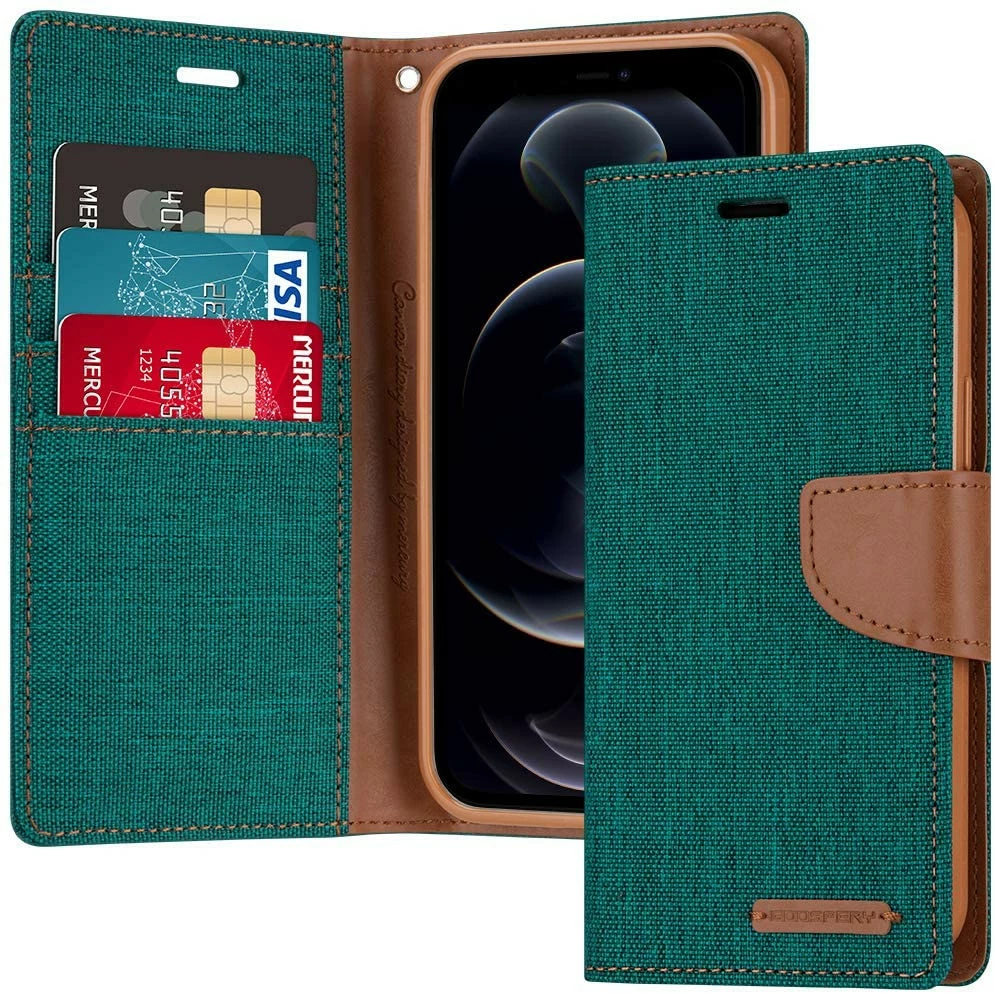 Goospery IPhone 13 Pro Max Canvas Fabric Flip Wallet Case Cover Apple 11 Goospery IPhone 13 Pro Max Canvas Fabric Flip Wallet Case Cover Apple - Image 11