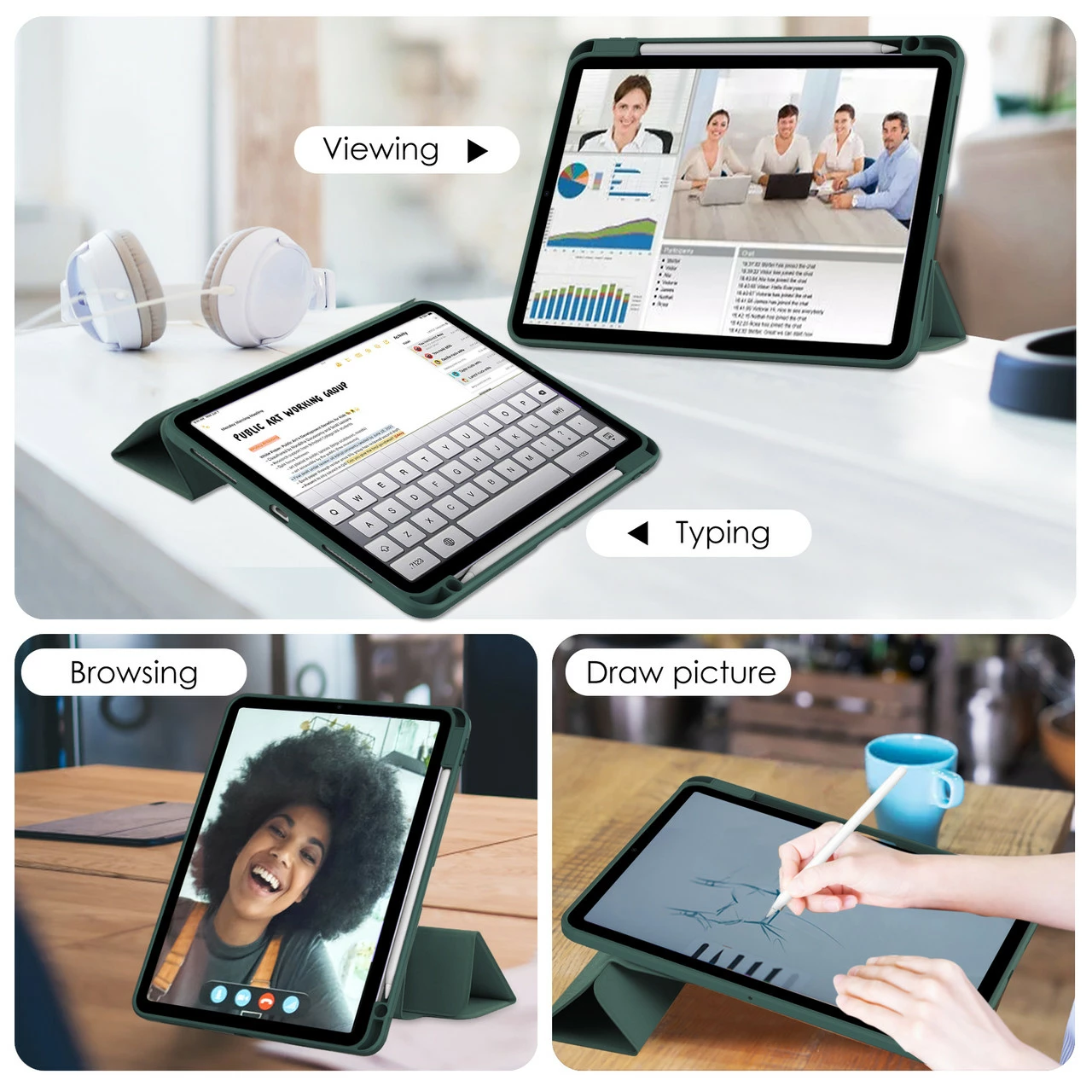 IPad Pro 11" (2022) 4th Gen 360 Rotate Case Cover Pencil Holder Apple 10 IPad Pro 11" (2022) 4th Gen 360 Rotate Case Cover Pencil Holder Apple - Image 10