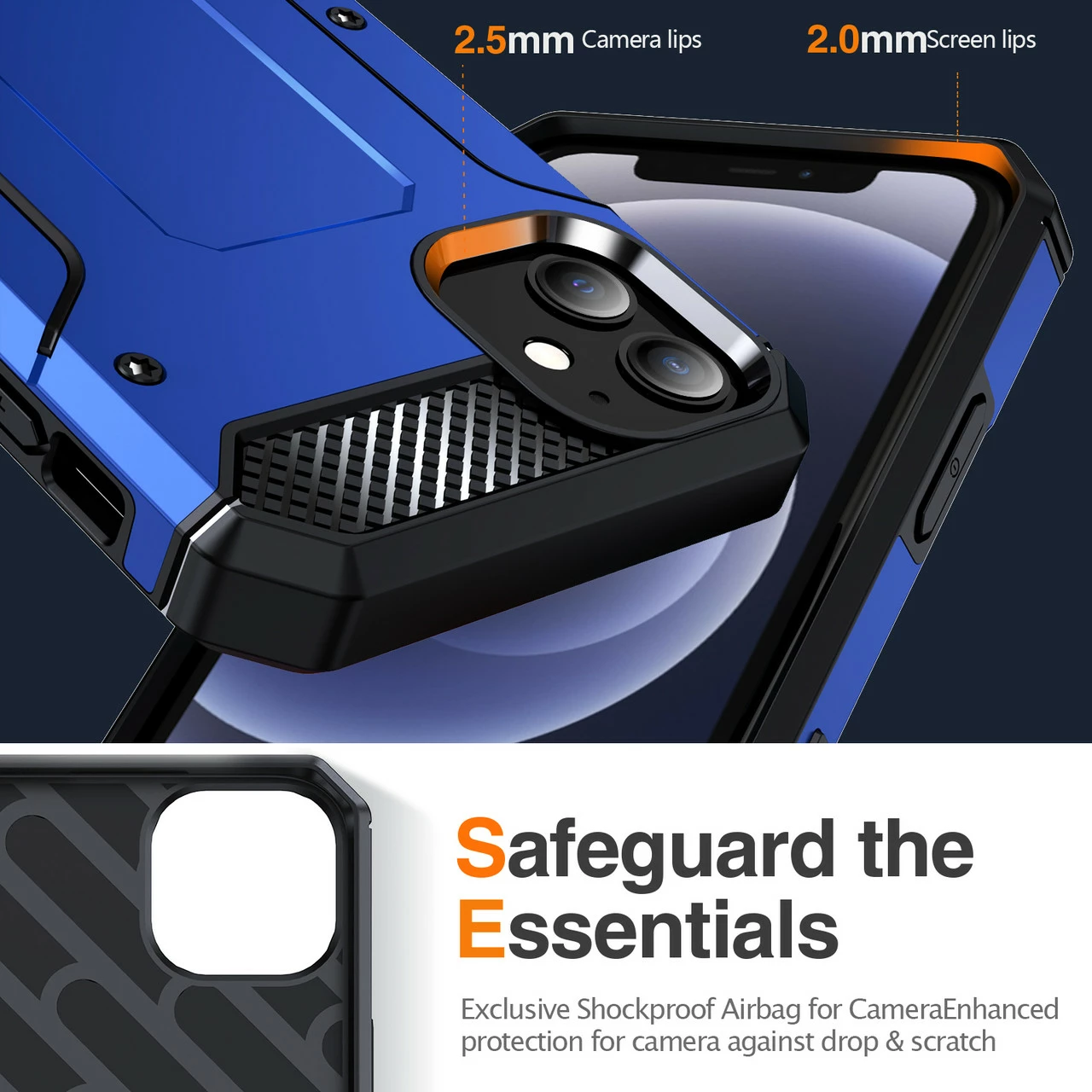 Shockproof IPhone SE 2022 3rd Gen Heavy Duty Case Cover Stand Apple 3 Shockproof IPhone SE 2022 3rd Gen Heavy Duty Case Cover Stand Apple - Image 3