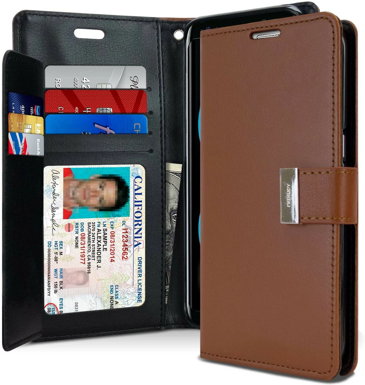 Goospery IPhone 15 Pro Flip Wallet Case Cover Extra Card Slots Apple 5 Goospery IPhone 15 Pro Flip Wallet Case Cover Extra Card Slots Apple - Image 5