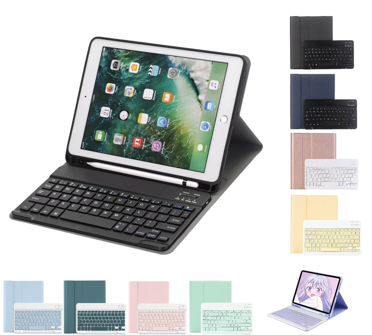 IPad Pro 10.5" (2017) Bluetooth Keyboard Case Cover Apple Pencil Slot 1 IPad Pro 10.5" (2017) Bluetooth Keyboard Case Cover Apple Pencil Slot