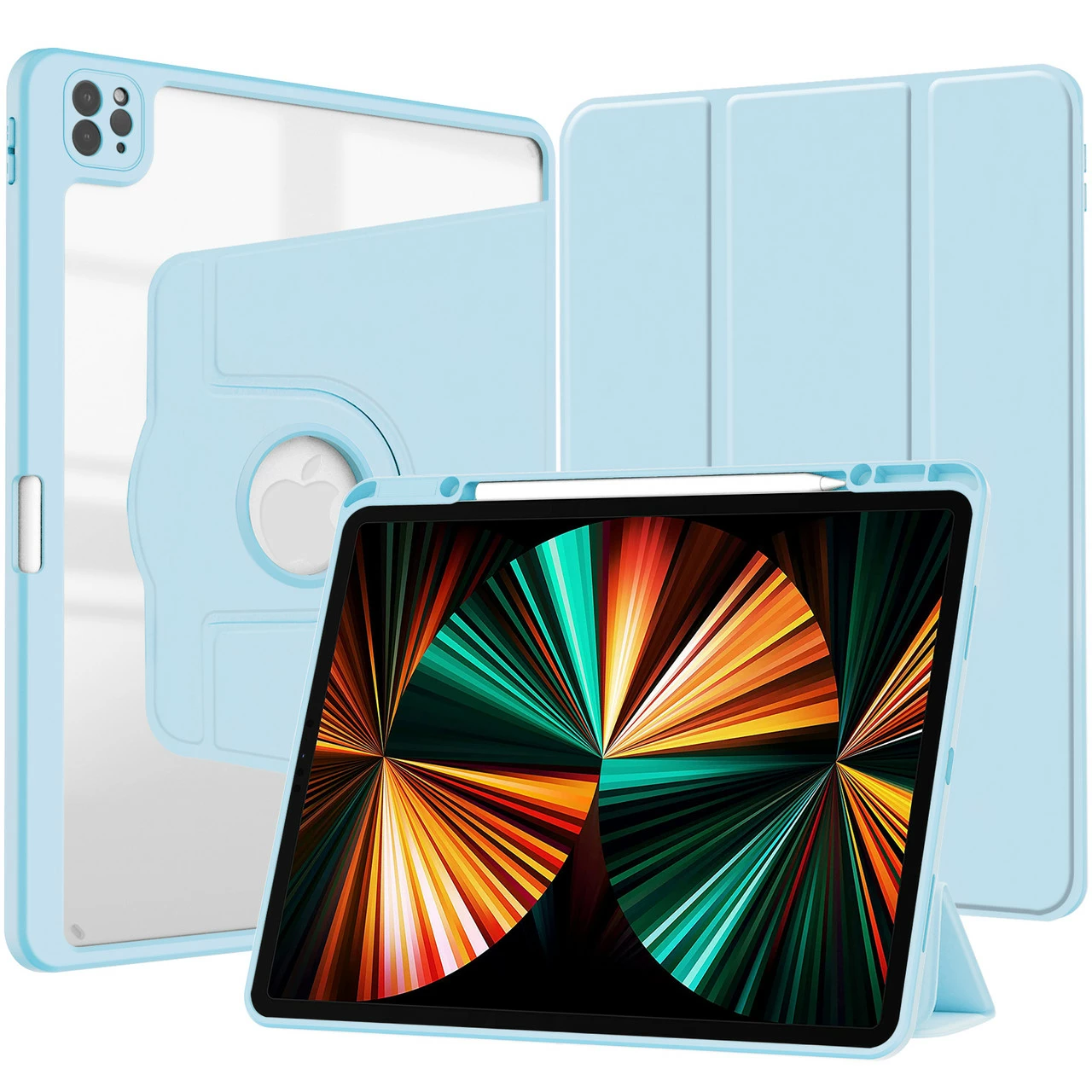 IPad Pro 12.9 (2020) 4th Gen 360 Rotate Case Cover Pencil Holder Apple 5 IPad Pro 12.9 (2020) 4th Gen 360 Rotate Case Cover Pencil Holder Apple - Image 5