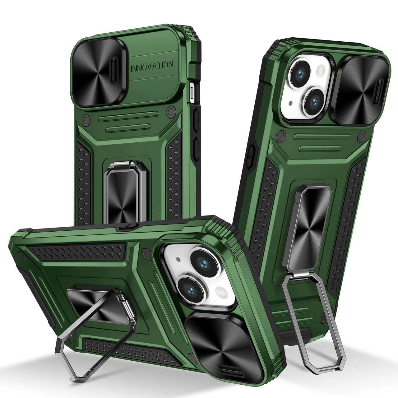 Shockproof IPhone 13 Heavy Duty Case Lens Cover Apple Ring Holder 15 Shockproof IPhone 13 Heavy Duty Case Lens Cover Apple Ring Holder - Image 15