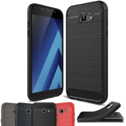 Slim Samsung Galaxy A7 2017 Carbon Fibre Soft Carbon Case Cover A720