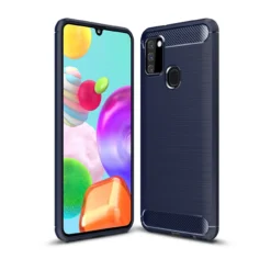Slim Samsung Galaxy A21s 2020 Carbon Fibre Soft Carbon Case Cover A217