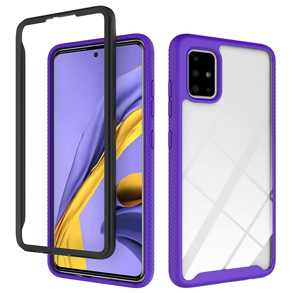 Shockproof Bumper Case Samsung Galaxy A71 4G Clear Back Cover A715 5 Shockproof Bumper Case Samsung Galaxy A71 4G Clear Back Cover A715 - Image 5