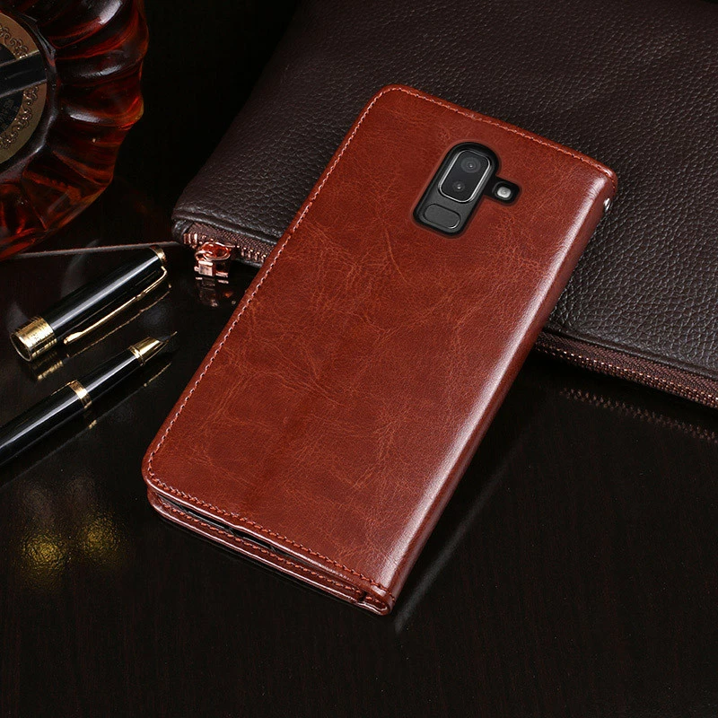 Folio Case For Samsung Galaxy J8 Leather Case Cover 2018 J810 GM/DS 19 Folio Case For Samsung Galaxy J8 Leather Case Cover 2018 J810 GM/DS - Image 19