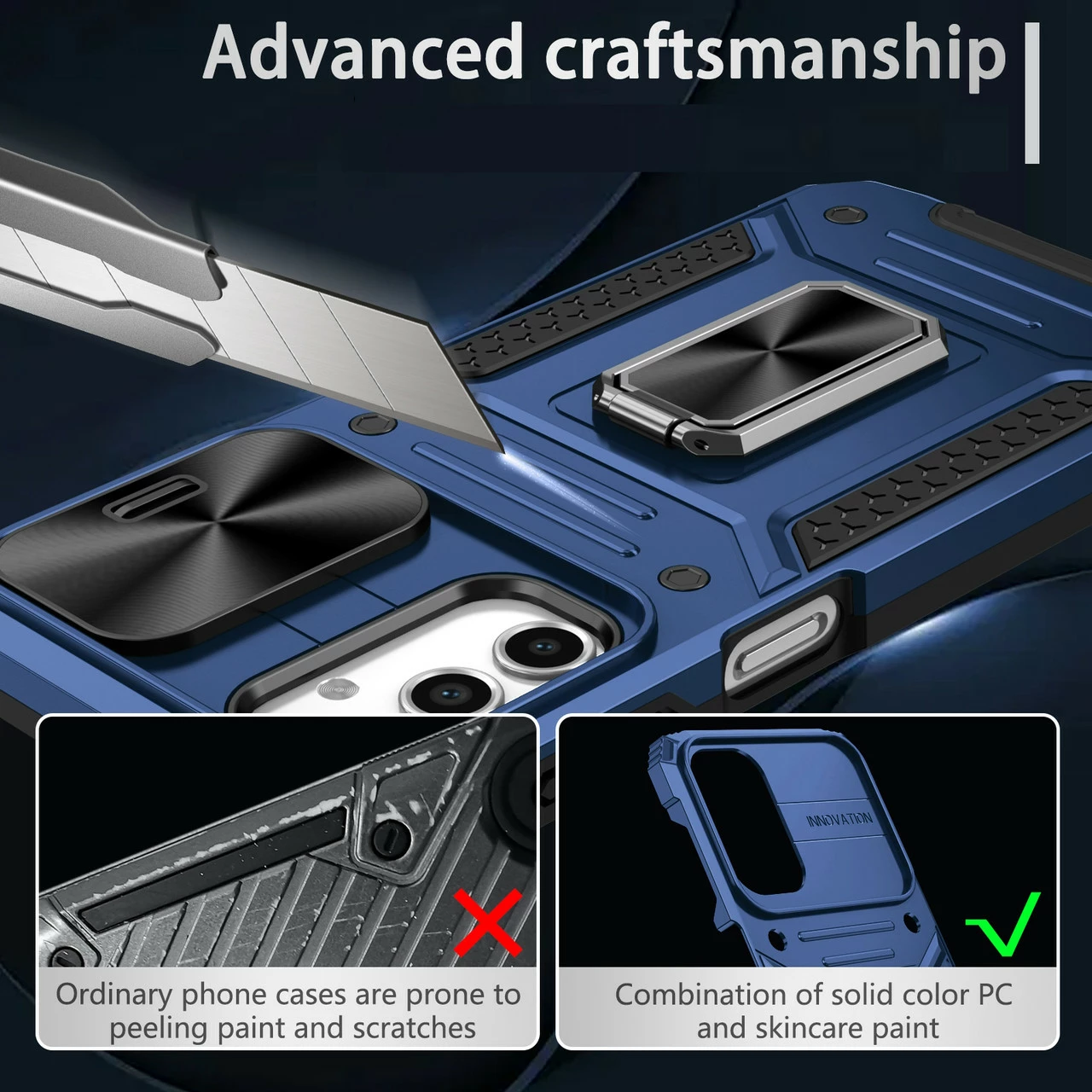 Shockproof Samsung Galaxy A13 5G Heavy Duty Tough Case Lens Cover A136 9 Shockproof Samsung Galaxy A13 5G Heavy Duty Tough Case Lens Cover A136 - Image 9