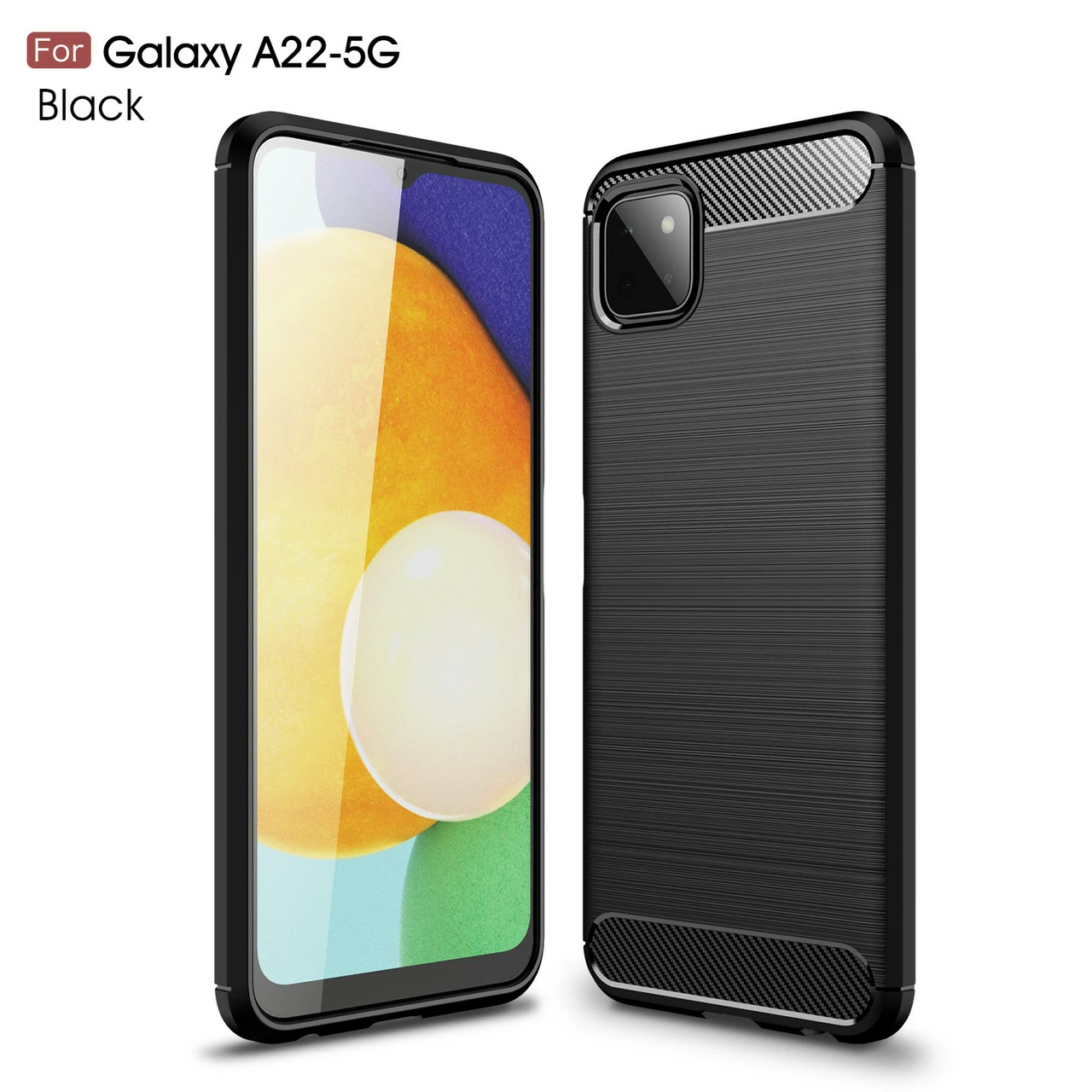 Slim Samsung Galaxy A22 5G 2021 Carbon Fibre Soft Case Cover A226 3 Slim Samsung Galaxy A22 5G 2021 Carbon Fibre Soft Case Cover A226 - Image 3