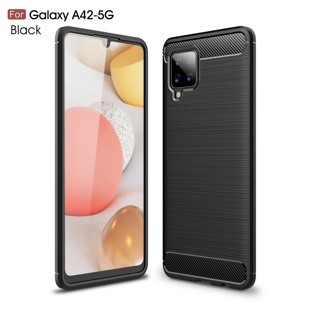 Slim Samsung Galaxy A42 5G Carbon Fibre Soft Carbon Case Cover A426 3 Slim Samsung Galaxy A42 5G Carbon Fibre Soft Carbon Case Cover A426 - Image 3