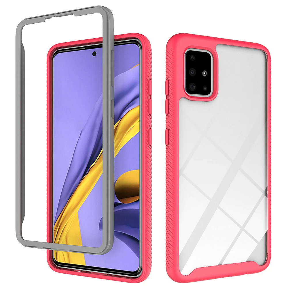Shockproof Bumper Case Samsung Galaxy A71 4G Clear Back Cover A715 6 Shockproof Bumper Case Samsung Galaxy A71 4G Clear Back Cover A715 - Image 6