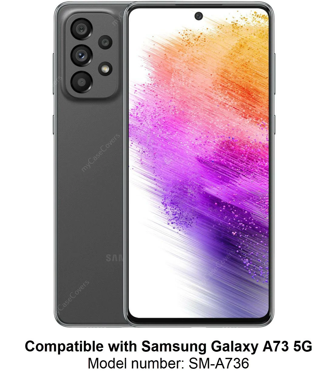 Shockproof Bumper Case Samsung Galaxy A73 5G Clear Back Cover A736 2 Shockproof Bumper Case Samsung Galaxy A73 5G Clear Back Cover A736 - Image 2