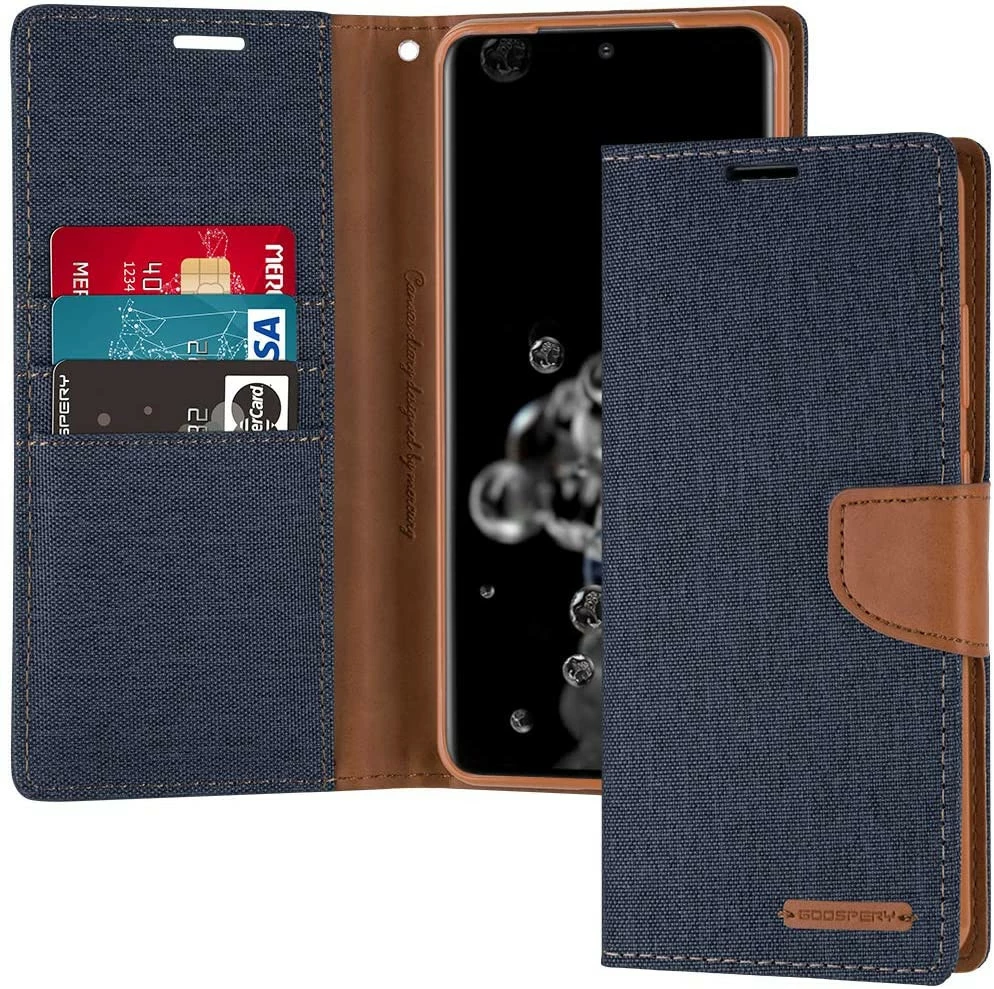 Goospery Samsung Galaxy S10 Canvas Fabric Flip Wallet Case Cover G973 7 Goospery Samsung Galaxy S10 Canvas Fabric Flip Wallet Case Cover G973 - Image 7