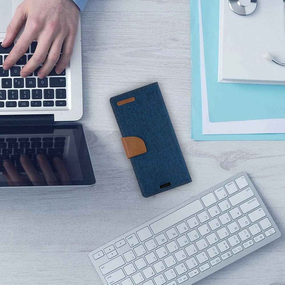 Goospery Samsung Galaxy S10 Canvas Fabric Flip Wallet Case Cover G973 14 Goospery Samsung Galaxy S10 Canvas Fabric Flip Wallet Case Cover G973 - Image 14