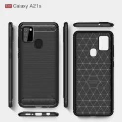 Slim Samsung Galaxy A21s 2020 Carbon Fibre Soft Carbon Case Cover A217 -cell phone Shop f1 02509.1594361158.1280.1280
