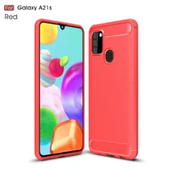 Slim Samsung Galaxy A21s 2020 Carbon Fibre Soft Carbon Case Cover A217 -cell phone Shop red 55638.1594361159.1280.1280