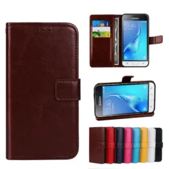 cell phone Shop 9 Folio Case For Samsung Galaxy J1 2016 Leather Case Cover J120 J120F