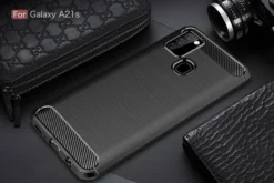 Slim Samsung Galaxy A21s 2020 Carbon Fibre Soft Carbon Case Cover A217 -cell phone Shop z bk 09643.1594361159.1280.1280